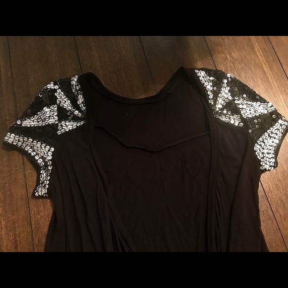 Free People Beaded Backless Top- Size S - Picture 7 of 10